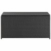 Patio Storage Box Poly Rattan 39.3"x19.6"x19.6" Black - 3 of 4