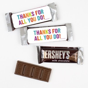 44 Count Thanks For All You Do Snack Size Milk Chocolate Bars For Party Favors, Goodie Bags & More - 1 of 4