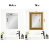 Amanti Art Mirror Makeover Bathroom Mirror Frame Border Kit - Fully Assembled Peel and Stick Frame - Mirror NOT Included - Parlor Trim - 4 of 4