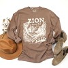 Simply Sage Market Zion National Park Established 1919 Garment Dyed Long Sleeve - 3 of 4