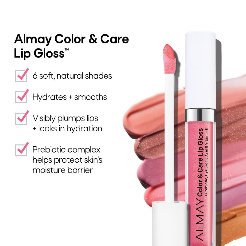 Almay Color & Care Hydrating Hypoallergenic Lip Gloss - 0.1 fl oz, 4 of 11