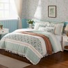 9 Pcs Paisley Print Percale Cotton Comforter Set, All Season Home Textile fits Elegant Bedroom Decor - 2 of 4