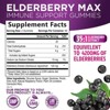 Sambucus Elderberry Immune Gummies, Daily Immune Support - Super Concentrated 35:1 Extract, Equivalent to 4200mg - 120 Gummies By Nature's Nutrition - 2 of 4