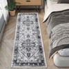 Washable Area Rug Vintage Living Room Rug Oriental Rug for Bedroom Non-Slip Retro Medallion Carpet Print Distressed Rug for Dining Room - 4 of 4