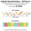 Big Dot of Happiness Cute and Colorful School - Scalloped Classroom Decor - Bulletin Board Borders - 51 Feet - 3 of 4
