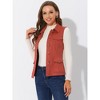 INSPIRE CHIC Women's Buttoned Sleeveless Faux Suede Utility Vest with Cargo Pocket - 2 of 4