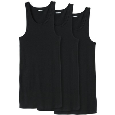 KingSize Men's Big & Tall 3-Pack Ribbed Cotton Tank Undershirt