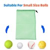 GSE 12x18" Mesh Drawstring Bag with Lock for Baseball, Softball, Tennis, Pickleball Ball, Golf Ball, Beach, Laundry - 2 of 4