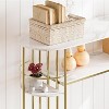 Garvee Console Table Gold Sofa Tables Narrow Entryway Table with Storage and Shelves 43.5 Inch Modern Furniture for Living Room Hallway - 3 of 4