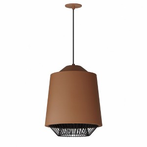 ET2 Lighting Phoenix 1 - Light Pendant in  Brick/Black - 1 of 3