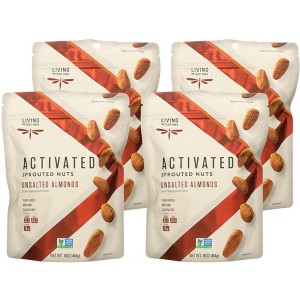 Living Intentions Activated Unsalted Almonds Sprouted Nuts - Case of 4/16 oz - 1 of 4
