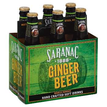 Saranac Ginger Beer Glass Bottles - 6pk/12 fl oz