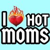 Women's Design By Humans I Love Hot Moms Heart By Metavera Racerback Tank Top - 2 of 2