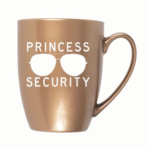 Elanze Designs Princess Security 10 ounce New Bone China Coffee Tea Cup Mug, Bronze - 1 of 4