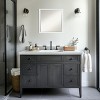 Amanti Art Incline Beveled Wood Framed Bathroom Vanity Wall Mirror - 4 of 4