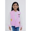 Pokemon Girls French Terry Varsity Bomber Jacket Little Kid to Big Kid - 3 of 4