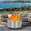 20.5" Smokeless Fire Pit, Portable Stainless Steel Wood Burner with Air Switch & Ash Pan, 80% Less Smoke, Even Heat for Camping/Backyard - 2 of 4