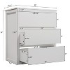 Christopher Knight Home Griffin Contemporary 30" Bathroom Vanity with Ceramic Sink and Full-Extension Drawers - 3 of 4