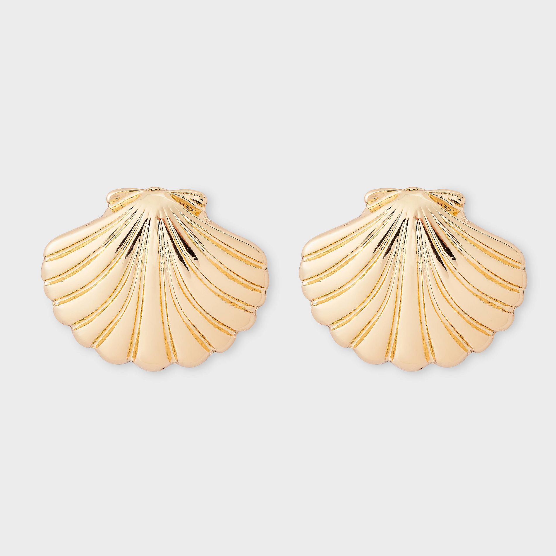 Shell Button Earring - A New Day™ Gold