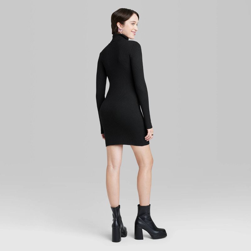Women's Long Sleeve Bodycon Mini Sweater Dress - Wild Fable™, 4 of 12