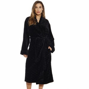 Just Love Women's Ultra-Soft Velour Bath Robe with Tie Belt - 1 of 3