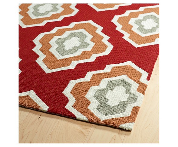 Rugs 2'X6' Kaleen Rugs Red
