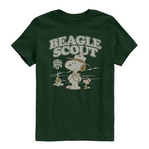 Boys' - Peanuts - Scout Fire Short Sleeve Graphic T-Shirt - 1 of 4