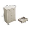 GDFStudio Biron Modern 45.28'' Fluted Wooden Dresser with 5 Drawers - 3 of 4