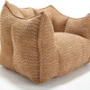 PAGED Chenille Bean Bag Chair Modern Comfortable Sofa Chair with Highly Resilient Foam for Bedroom, Living Room - 4 of 4