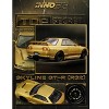 Nissan Skyline "Top Secret" BNR32 GT-R (650R) RHD (Right Hand Drive) Gold Metallic 1/64 Diecast Model Car by Inno Models - 3 of 4