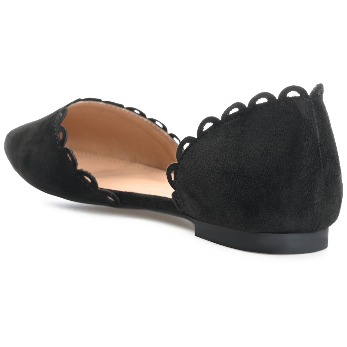 Обувь Journee Collection Women's Jezlin Slip On Almond Toe Ballet Flats Black 7 — фото 7