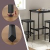 Bar Table With Stools Pub Table And Chairs Set Small Dining Table For 2 Counter Height Table High Top Table Bar Height Table And Chairs Dining Table - 4 of 4