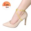 INSPIRE CHIC Women's Heels Shoe Straps Replacement with Buckle Detachable PVC Ankle Crossover Shoe Laces 2 Pairs - 4 of 4