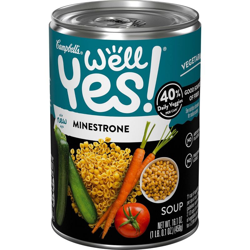 Campbell&#39;s Well Yes! Minestrone Soup -16.1oz, 3 of 7