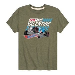 Boys' - Hot Wheels - Valentine's Epic Short Sleeve Graphic T-Shirt - 1 of 4