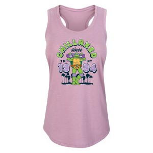 Women's - Teenage Mutant Ninja Turtles - Chillaxed Since 84 Graphic Racerback Tank - 1 of 4