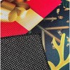 Home Mart Goods Merry Christmas & Happy New Year Teal Non-Slip Washable Low Pile Kitchen Mat Entrance Door Mat Entrance Door Mat - 31" x 19" - 4 of 4