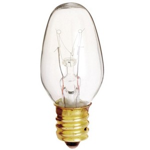 Satco - Nightlight - Incandescent Bulb - E12 (Candelabra) - Soft White - 4 W - C7 - 4 Pack - Case of 12 - 1 of 1