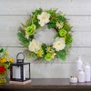Northlight Mixed Floral Artificial Spring Wreath, 22-Inch - 2 of 4