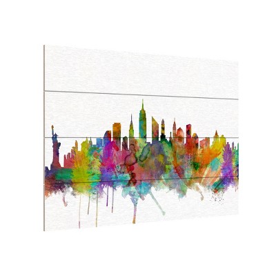 Trademark Fine Art-Michael Tompsett 'New York City Skyline' Canvas Art