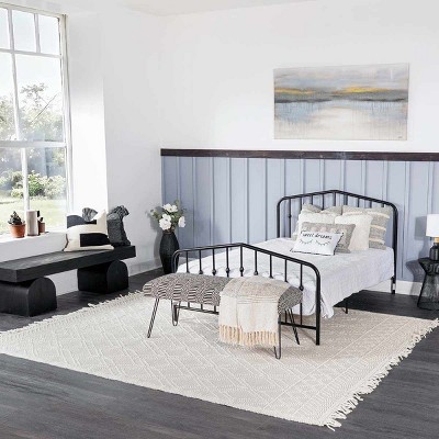 Hauteloom Ramsbury Beige Trellis Wool Rug