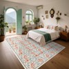 COZONY Washable Runner Rug, Non-Slip Low Pile Hallway Carpet Mat with Vintage Floral Print for Kitchen, Bathroom, Entryway - 3 of 4