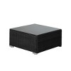 WestinTrends 3-Piece Outdoor Patio Armless Sofa Conversation Bistro Set with Coffee Table - 4 of 4