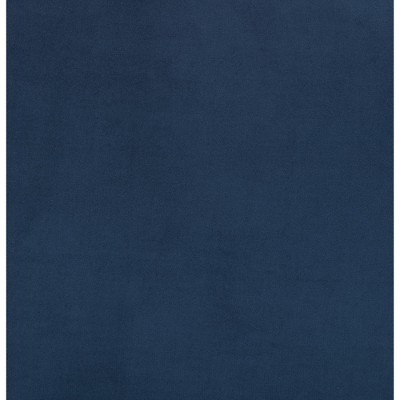 Navy Blue Fabric Swivel Barrel Chair with Silver Nailhead Trim