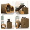 3 in 1 Cat Tunnel Bed, 3 sizes Cat Scratching Board Bed, Corrugated Cat Scratching Board, Hide and Play DIY Cat Wheel, Indoor Cat Scratching Mat - 4 of 4