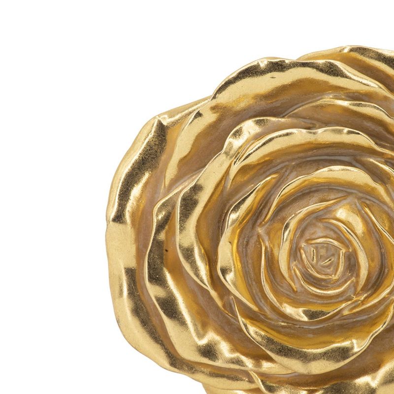 Set of 2 Floral Rose Wall Accents Gold - A&#38;B Home, 3 of 13