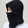 Heavy weight Thermal Micro Fleece Hood With Adjustable Drawstring 2 pack  Black - 2 of 4