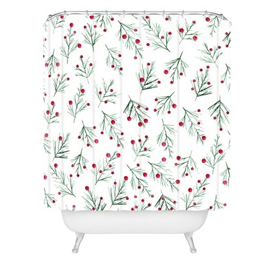 Gabriela Fuente Winterwonder Shower Curtain White - Deny Designs