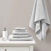 Chery Life Cotton Waffle Jacquard Antimicrobial Bath Towel 6 Piece Set - 4 of 4