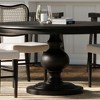 Maven Lane Zola Traditional Round Wooden Dining Table in Antiqued Finish - 3 of 4